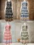 Summer Classic Print Sleeveless Maxi Dress